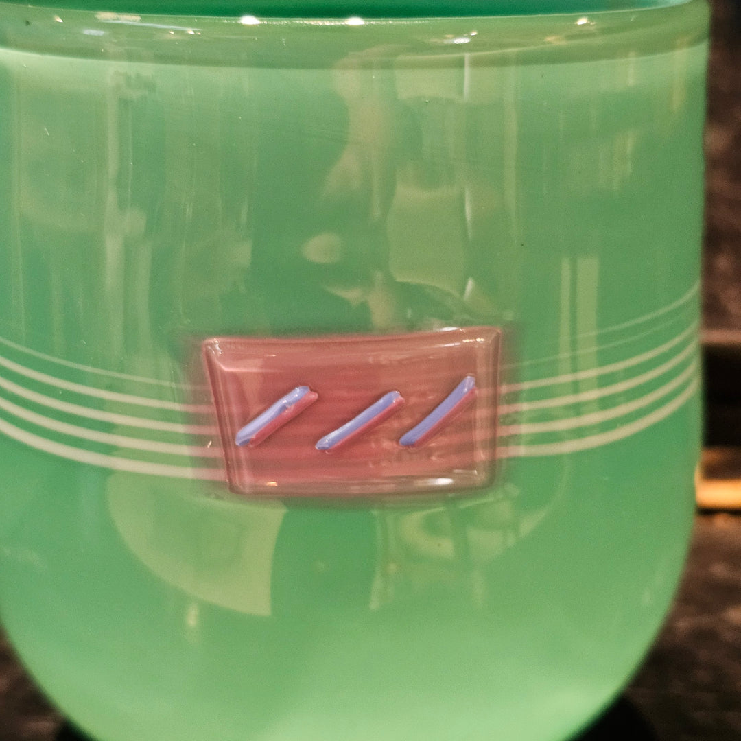 Signed Mark Hartung Signed Glass Vase