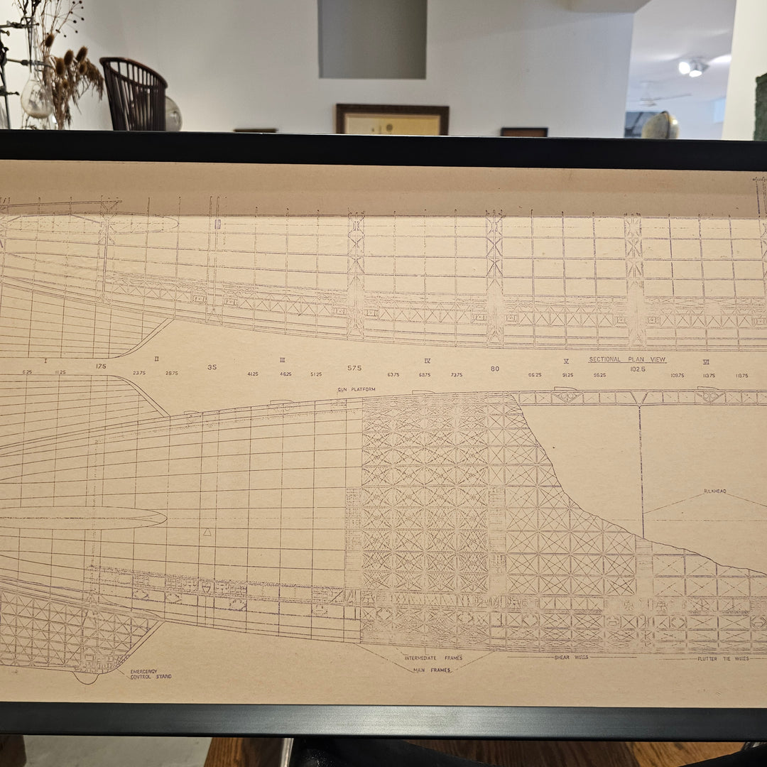 Framed Print of 1920's USS Akron Airship