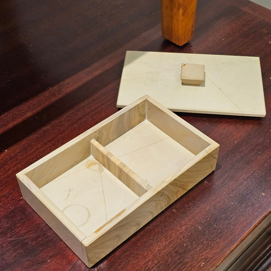 Stone Lidded Trinket Box