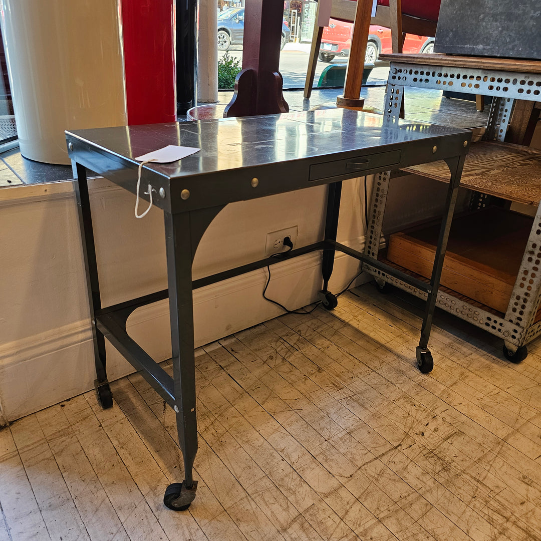 Vintage Typewriter Table Desk on Casters