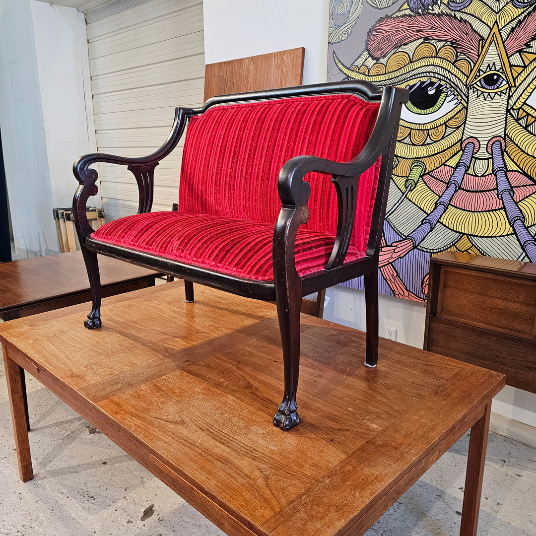 Antique Upholstered Settee