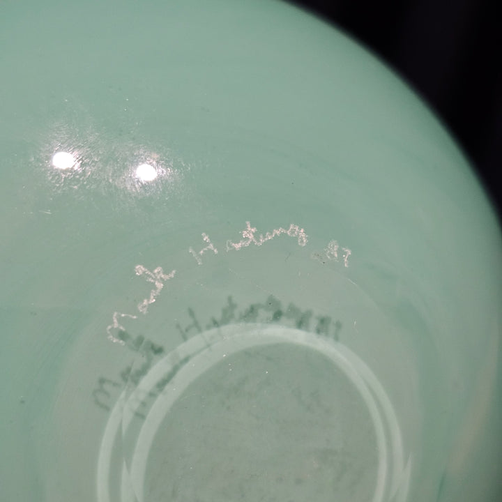 Signed Mark Hartung Signed Glass Vase